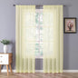 Tollpiz Sheer Curtains Linen Textured Bedroom Curtain Sheers Light Filtering by Tollpiz