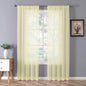 Tollpiz Sheer Curtain Linen Textured Living Room Curtains Sheer Light Filtering by Tollpiz