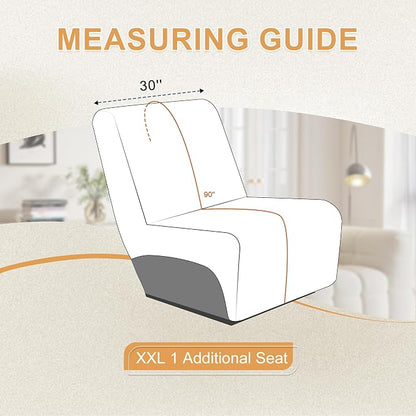 HDCAXKJ 100% Waterproof Reclining Sectional Couch Covers L Shape Recliner Sofa - Image 2