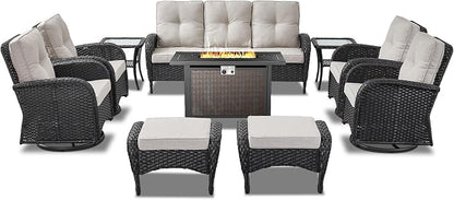 Belord Expansive 10 Pieces Outdoor Patio Furniture Set - Image 3