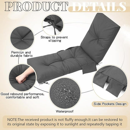 Outdoor Chaise Lounge Cushions - Image 3