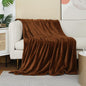 Brown Fleece Plush Throw Blanket 50"x60"for Couch Sofa Fuzzy Cozy Flannel | by JIAHANNHA