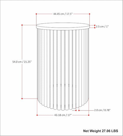 SIMPLIHOME Demy Metal and Wood Accent Table - Image 15