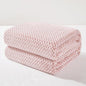Exclusivo Mezcla Soft Waffle Fleece Bed Blanket King Size, Heather Pink | by ExclusivoMezcla