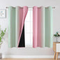 Sage Green and Pink Ombre Blackout Curtains by ESTELARTEXTILER