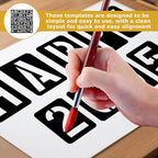 42 Pcs 3 Inch Letter Stencils,for Crafts Reusable,Letter Stencils 3 Inch,for Painting,for Painting On Wood, Wall, Fabric, Rock, Sign, DIY Art Projects
