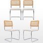 Zesthouse Natural Rattan Dining Chairs Set of 4, Modern Kitchen Chairs by Zesthouse