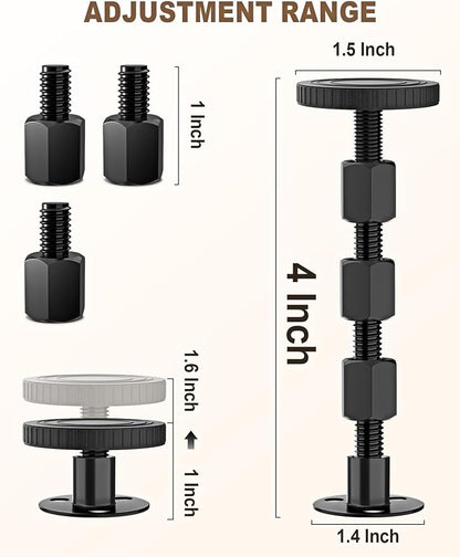 2PCS Adjustable Threaded Bed Frame Anti-Shake Tool, Upgraded Headboard stoppers - Image 2