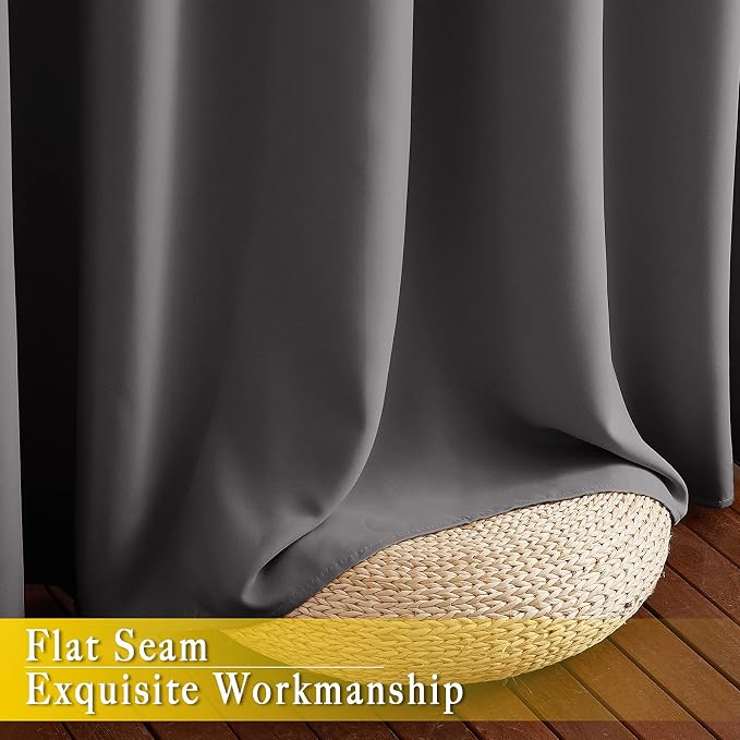 NICETOWN Blackout 118 inch Long Curtain - Image 7