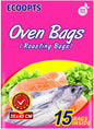 ECOOPTS Oven Bags Cooking Roasting Bags for Chicken Meat Ham Seafood Vegetable - 15 PCS (13.8 x 17 IN)