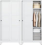 Letaya Armoire Wardrobe Closet, Narrow Slim Coat Closet Cabinet by LetayaMetalCabinets