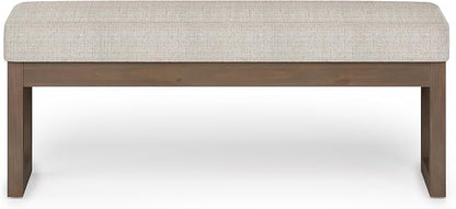 SIMPLIHOME Milltown Large Ottoman Bench - Image 4