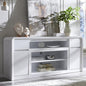 Modern TV Stand for 80 Inch TVs, Media Console Cabinet w/Soundbar & Adjustable by AITJUNZ
