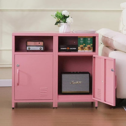 ALBAD Compact Metal Nightstand - Image 7