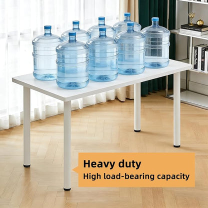 QLLY 29.5 inch / 75cm Adjustable Metal Desk Legs, Heavy Duty Furniture Table - Image 4