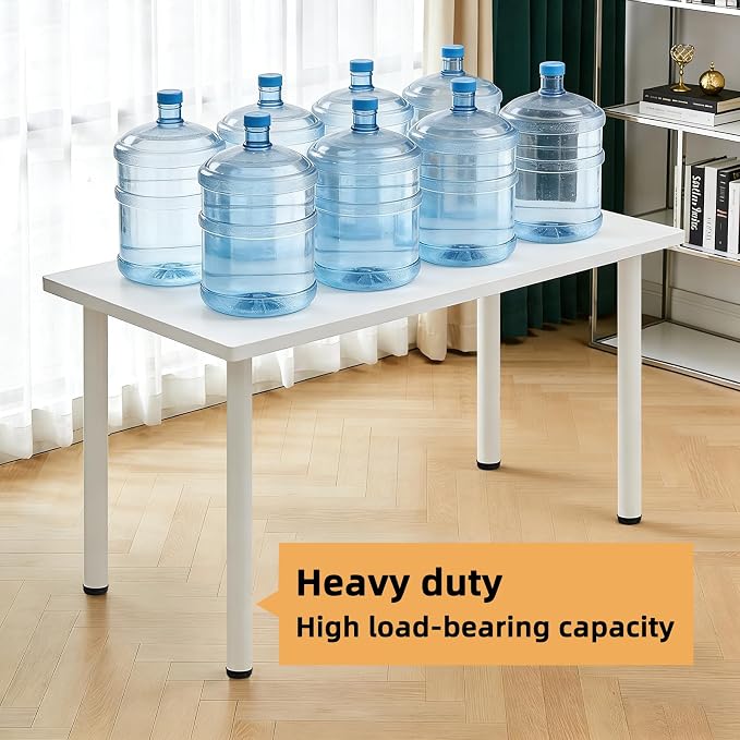 QLLY 30 inch Adjustable Metal Desk Legs, Heavy Duty Furniture Table Legs - Image 4