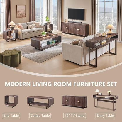 IFGET 70" Modern TV Stand for TVs Up to 80 inches, TV Console - Image 7