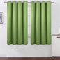 Light Green Blackout Curtains 66 x 63 Inch Length/Set of 2 Curtain by Lemomo