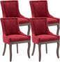 Modern Dining Chairs Set of 4, High Back Dining Chairs Side Chairs by MZDOO