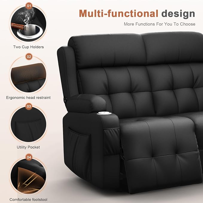 RV Loveseat Recliner Sofa, Wall Hugger Recliners - Image 5