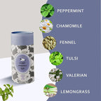 Life Plus Style Gourmet Sweet Dreams Calming Herbal Tea Organic Peppermint Natural Herbal Fennel Tea Caffeine Free Chamomile Tea Hot or Iced Soothing Blend Sleep Relax Supports Wellness 60 Tea Bags
