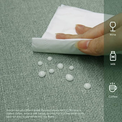 BALCONY & FALCON Rectangle Tablecloth Washable Wrinkle Resistant and Water - Image 3