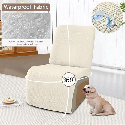 ALIECOM 100% Waterproof Recliner Sectional Couch Covers L Shape Stretch Corner - Image 4