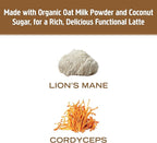 OM MUSHROOM SUPERFOOD Coffee Latte Blend Mushroom Powder, 8.47 Ounce Canister, 30 Servings, Lion's Mane, Cordyceps, Reishi, Chaga, Energy & Mental Clarity Support Supplement