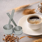 2PCS Coffee Scoop Set (1tbsp, 2tbsp), Long Handle Measuring Spoon, 15 ml and 30 ml Stainless Steel Coffee Scooper