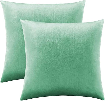 GIGIZAZA Decor Throw Couch Pillow Covers, Velvet Pillow Cases 24 x 24inch - Image 2