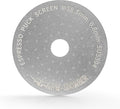 MHW-3BOMBER 58.5mm Espresso Puck Screen with Round Hole Metal Espresso Filter 0.8mm Thickness Coffee Filter for La Marzocco/Gaggia FG5586-OS