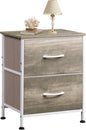 WLIVE Nightstand, 2 Drawer Dresser by WLIVE