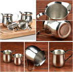 Rolin Roly 240ML Milk Frothing Pitcher Stainless Steel Small Bell-Shaped Creamer Coffee Jug for Barista Cappuccino Espresso Cups Latte Art Pitcher