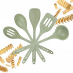 Starpack 'Stir & Serve' Silicone Cooking Utensils Set (5 Pcs) - Kitchen Utensils Set Heat Resistant to 600°F - Kitchen Utensils for Nonstick Cookware - Silicone Utensil Set for Mixing & Cooking