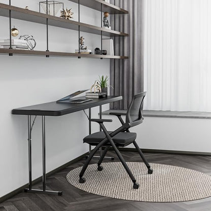 VINGLI 6 FT Narrow Folding Table, Home Work - Image 2