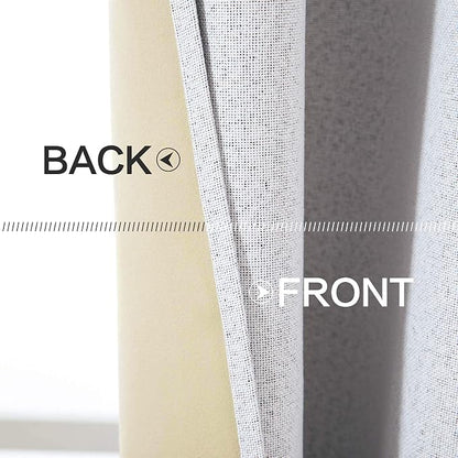 MIULEE 100% Blackout Linen Curtains - Image 6