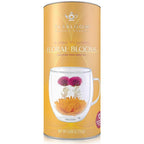 Teabloom Caffeine-Free Petite Blooming Teas - Gift Canister of 12 Assorted Flowering Teas - Ideal with Teabloom Borosilicate Glass Cups or Smaller Teapots