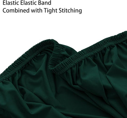 Super Stretch Ottoman Cover- Soft Form Fit Ottoman Cover Rectangular Ottoman - Image 6