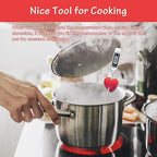2Pcs Thermometer Pot Clip Holder, Windspeed Red Candy Thermometer Pot Clip Holder for Digital Thermometer Holder for Candle Soap Jam Candy Milk Chocolate Cooking(No Thermometer Include)