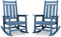 KINGYES Oversized Outdoor Rocking Chair Set of 2, All-Weather Patio Rocking by KINGYES
