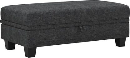 Belffin Fabric Large Ottoman by Belffin