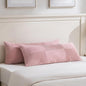 Fancy Homi Set of 2 Blush Pink Boho Long Lumbar Body Decorative Throw Pillow by Fancy+Homi