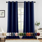 MIULEE Blackout Curtains for Bedroom 2 Panels 40 x 96 Inch Long Navy Blue | by MIULEE
