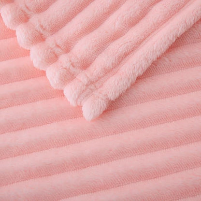 Light Pink Fleece Throw Blanket 50”×60” - Image 7