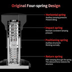 MHW-3BOMBER Espresso Tamper, 51mm-Spring-Loaded Coffee Tamper with Sound Feedback, Barista 51mm Tamper for Breville, Tamper for Espresso Machine,Thread Base YU Series, T6146-OS