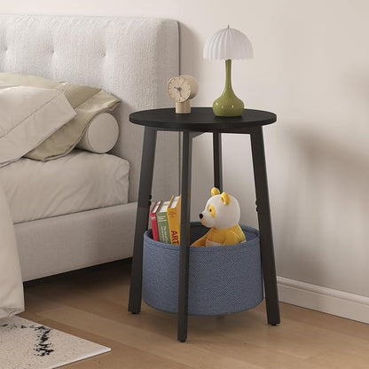 sthmec Small Round Side End Table Set of 2 - Image 5