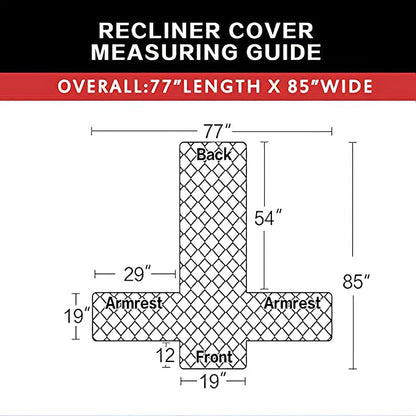 Easy-Going Reversible Couch Cover, Recliner 19 in, Water Resistant Furniture Mat - Image 5