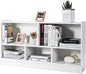 Tangkula 5 Cube Bookcase, 2 Tier Wooden Storage Open Bookshelf, Kid's Playroom by TANGKULA