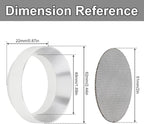 51mm Espresso Dosing Funnel and Puck Screen, Magnetic Espresso Coffee Dosing Ring, Reusable 1.7mm Thickness Espresso Puck Screen 316 Stainless Steel Fits 51mm Portafilter