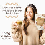 Waka Vanilla Chai Tea Mix - 100% Tea Leaves from India, Natural Spices, Unsweetened Tea Powder - No Sugar, No Additives, Up to 195 Cups (4.5oz Pouch, 195 Servings)